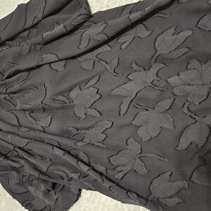 Elegant Black Floral Dress